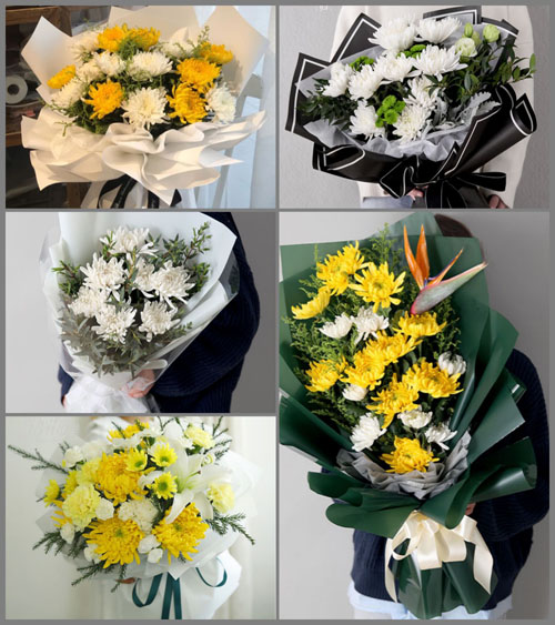 浙江省嘉兴桐乡市濮院镇新妙智村白事花束代送